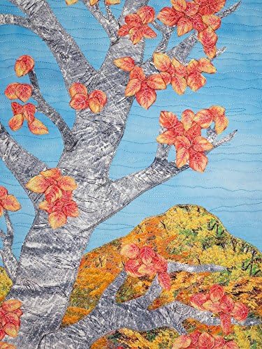 El Tiempo Pasa - mixed media landscape wallhanging, 4 PANELS, EACH 41 X 20 inches