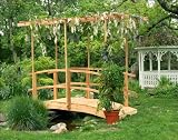 4' Monet's Red Cedar Bridge w/ Flat Wisteria Canopy