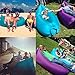 Findbest® Outdoor Quick Inflatable Lounger suitable for 2-3 person, Lightweight Imitate Nylon Fabric Beach Lounger Convenient Compression Air Bag Hangout Bean Bag Portable Dream Chair