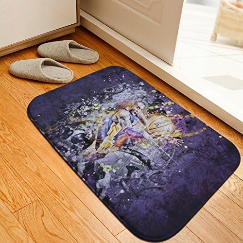 NBA L.A. Lakers Kobe Bryant Fanmade Soft Floor Mat Door Mat Skidproof Mat Carpet Area Rug 40x60cm (9#)