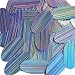 Sequin Oval Light Blue City Lights Reflective Metallic 1.5 inch Couture Loose Pailletttes. Made in USA.