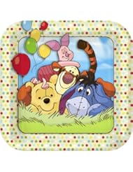 Disney Pooh and Pals Square-Shaped Dessert Plates (8)