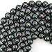 12mm rainbow peacock shell pearl round beads 8" 16 pcs