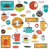 ROOMMATES RMK1740SCS Caf&eacute; Peel and Stick Wall Decals