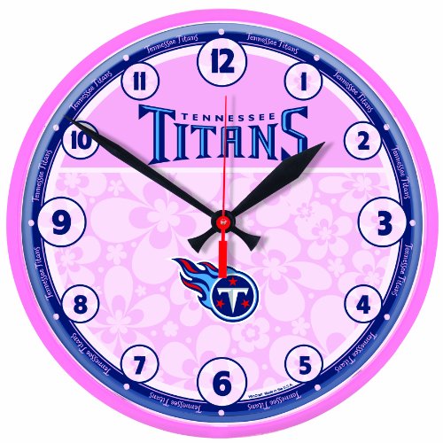NFL Tennessee Titans Round Clock 