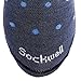 Sockwell Womens On the Spot Travel Compression Therapy Socks (Denim Blue, M/L)