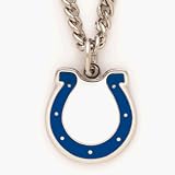Indianapolis Colts Chain Necklace and Enameled Pendant NFL Football Sports Team Logo