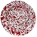 Enamelware Dinner Plate, 10.25 inch, Red/White Splatter (Single)