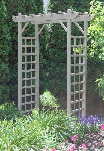 Dura-Trel Providence Vinyl Pergola Arbor Mocha