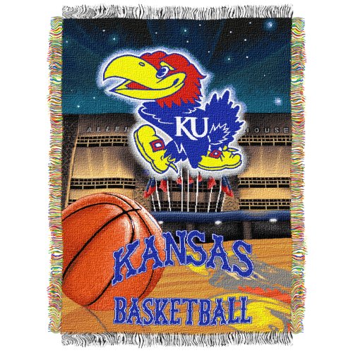NCAA Kansas Jayhawks 48-Inch-by-60-Inch Acrylic Tapestry Throw