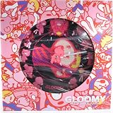 Gloomy Bear Wall Clock - Black & Pink Clock-Face (12.5