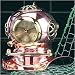 Antique Diving Helmet Clock
