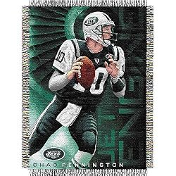 Chad Pennington #10 New York Jets NFL Woven Tapestry Throw Blanket (48x60")"