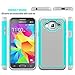 Samsung Galaxy J7 Refine Case, Galaxy J7 2018 Case, Galaxy J7 Star Case, J7V J7 V 2nd Gen/J7 Aura/J7 Crown Case with HD Screen Protector, OEAGO [Shockproof] Hybrid Dual Layer Protective Case (Mint)