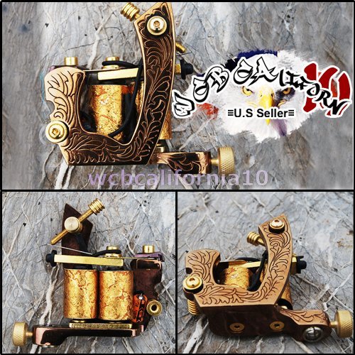 Top Cast Iron 10-wrap Coil Tattoo Machine Liner and Shader