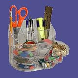Officemate Double Supply Organizer, Clear (22824)