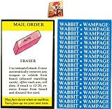 Mail Order Eraser Card for 1985 Wabbit Wampage Adventure Board Game