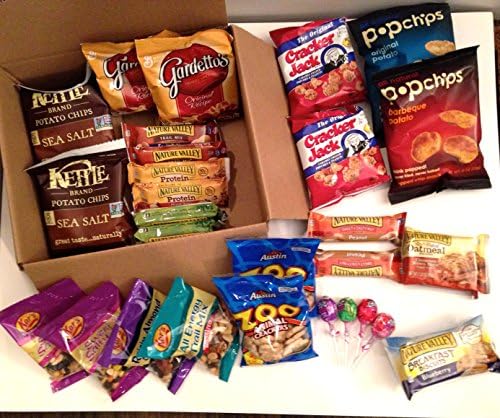 Delicious Snacks Care Package - Great Gift for College Students, Office Snacks, Vacations and Home