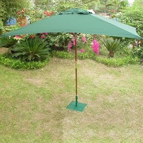 Garden Umbrella 3m x 2m in Green