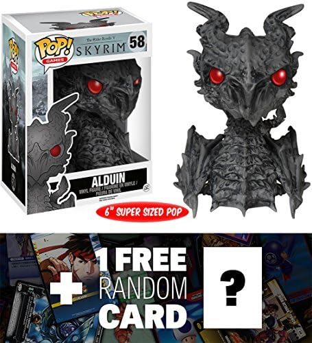 Alduin: ~6 Deluxe Funko POP! x The Elder Scrolls V - Skyrim Vinyl Figure + 1 FREE Video Games Themed Trading Card Bundle [52676] by The Elder Scrolls