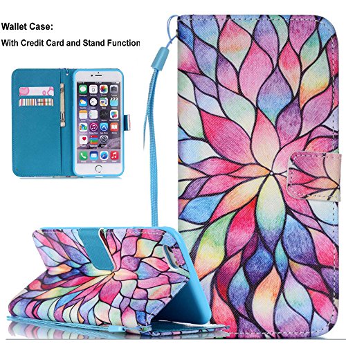 iPhone 7 Plus Wallet Cases,iPhone 7 Plus Case for Girls,Lincde Linycase PU Leather Case Wallet Flip Stand [Flap Closure] Case+Lanyard for iPhone 7 Plus 5.5