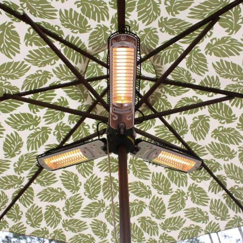 Fire Sense Indoor/Outdoor Infrared Heater with Patio Umbrella Pole Attachment