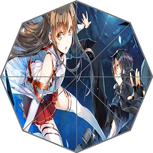 High Quality Hot Japanese Anime Sword Art Online Cartoon Patttern Waterproof Sunny/Rain 43.5 inch Umbrella