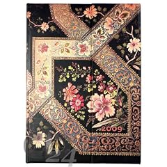 Filigree Floral Ebony Diary 2009 Day Mini