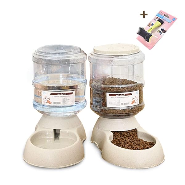 Xiapia Automatic Dog Cat Pet Food Feeder And Water Feeder Waterer
