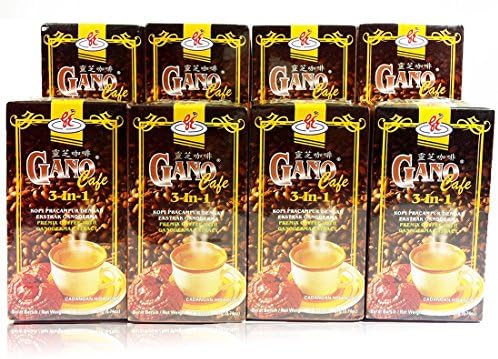 8 BOXES Gano 3 in 1 Latte Instant Coffee FREE 8 SACHETS by NewtonStore Plus FREE EXPEDITED SHIPPING 2-3 DAYS