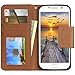 Galaxy S6 Case,By HiLDA,Samsung Galaxy S6 Wallet Case,PU Leather Case,Credit Card Holder,Flip Cover Case[Brown]