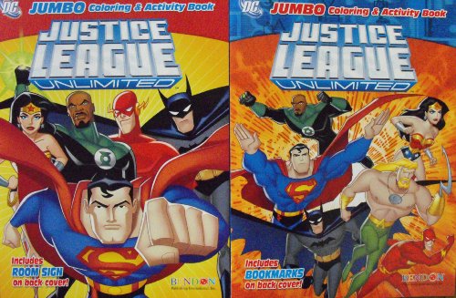  Justice League Coloring and Activity Books. 2 Books 96 Pg each