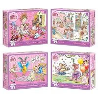 Briarpatch Fancy Nancy Glitter Puzzles Set of 4