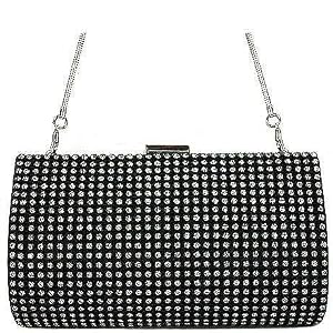 Zoe Adams Rhinestones Clutch (Rhinestone Black)