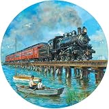 Rails by the Seashore Jigsaw Puzzle 500 Piece by SunsOut