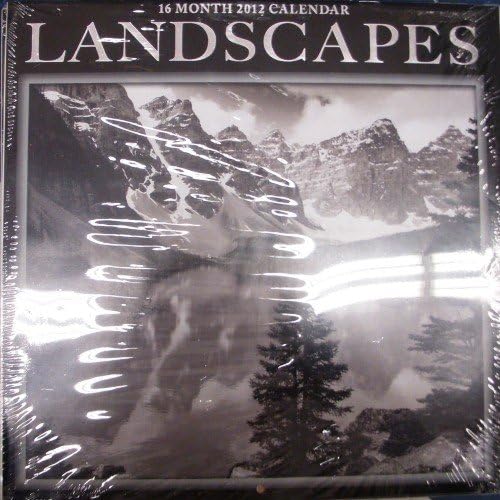 Landscapes Black/white, 2012, 16-month Wall Calendar