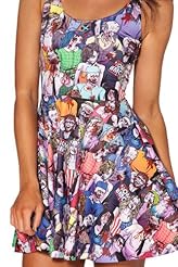 Bubble Dress Flared-Skirt Fitted Polyester/Spandex Tank Floral Print Bodycon Dress/Club Dress/Party Dress 