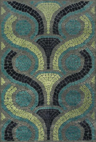 Feizy 5873656F 5' 3 x 7' 6 steel Area Rug