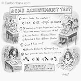 'The Acme Achievement Test' Cartoon print by Roz Chast, Published in The New Yorker on 9/17/2007