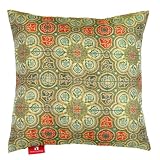 Low Price Seven Comforts Premium Decorative Throw Pillow – 18 x 18 x 6, Polyester Jacquard – Fern Green