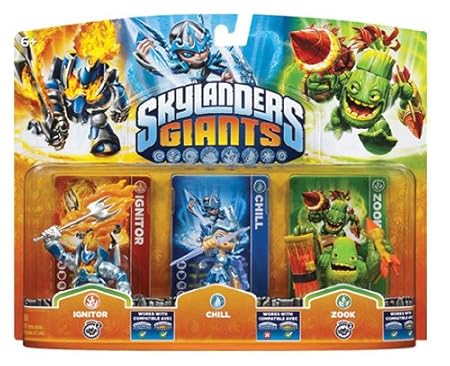 Skylanders Giants: Triple Pack B (Chill, Zook, Ignitor)