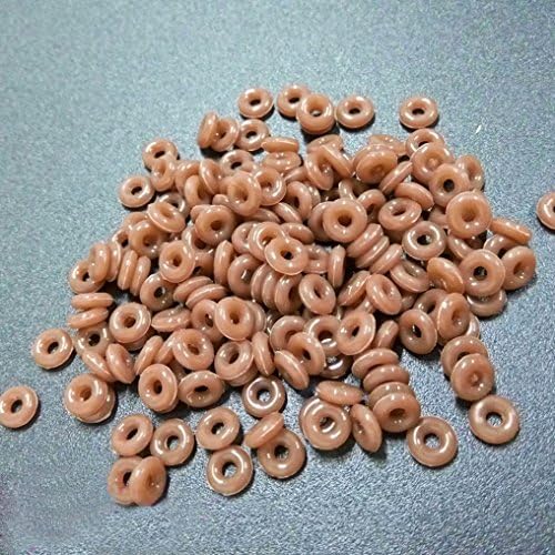 Pretty321 Kinds of Colors to Choose High Quality Soft Silicone Gel Spacer Clip Charm Stopper Beads - 2.5mm Inner Diameter - Fit 3mm Pandora Bracelet Bangle (400 PCS, Coffee)