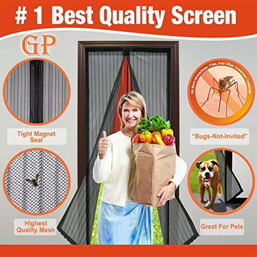 Best magnetic screen door, full frame velcro, fits door openings …