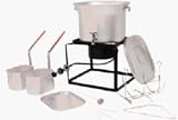 King Kooker 2864 26-Quart Outdoor Chef's Hot Tub with Battery Operated Timer