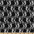 60 Wide Giselle Stretch Lace Floral Black Fabric By The Yard