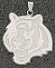 Cincinnati Bengals Head Giant Silver Pendant