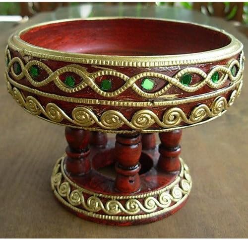 Thai North Style Jeweled Tray Buddhism Small Size 1pcs.