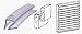 C.R. LAURENCE 1420B CRL Clear Jalousie and Louver Slat Vinyl - 1000 Foot Roll