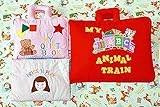 布絵本MY QUIET BOOK ベア ピンク&MY ABC ANIMAL TRAIN Red　おまけ付き リサちゃんの着せ替えセット