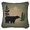 Rocky Creek Lodge Reversible Pillow - Bear